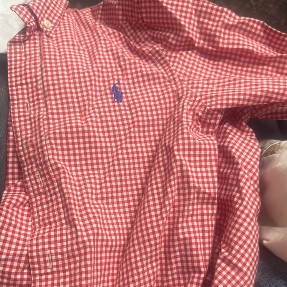 Polo by Ralph Lauren Red Gingham Boys Shirt